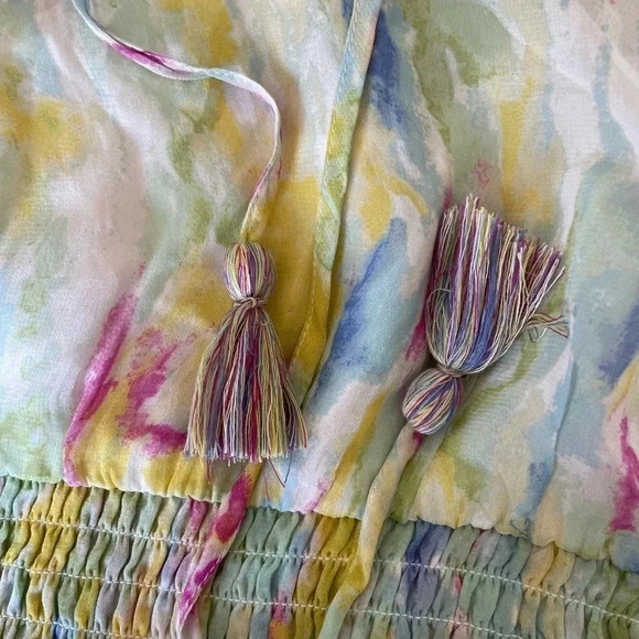 Anthropologie watercolor maxi dress - Picture 6 of 12